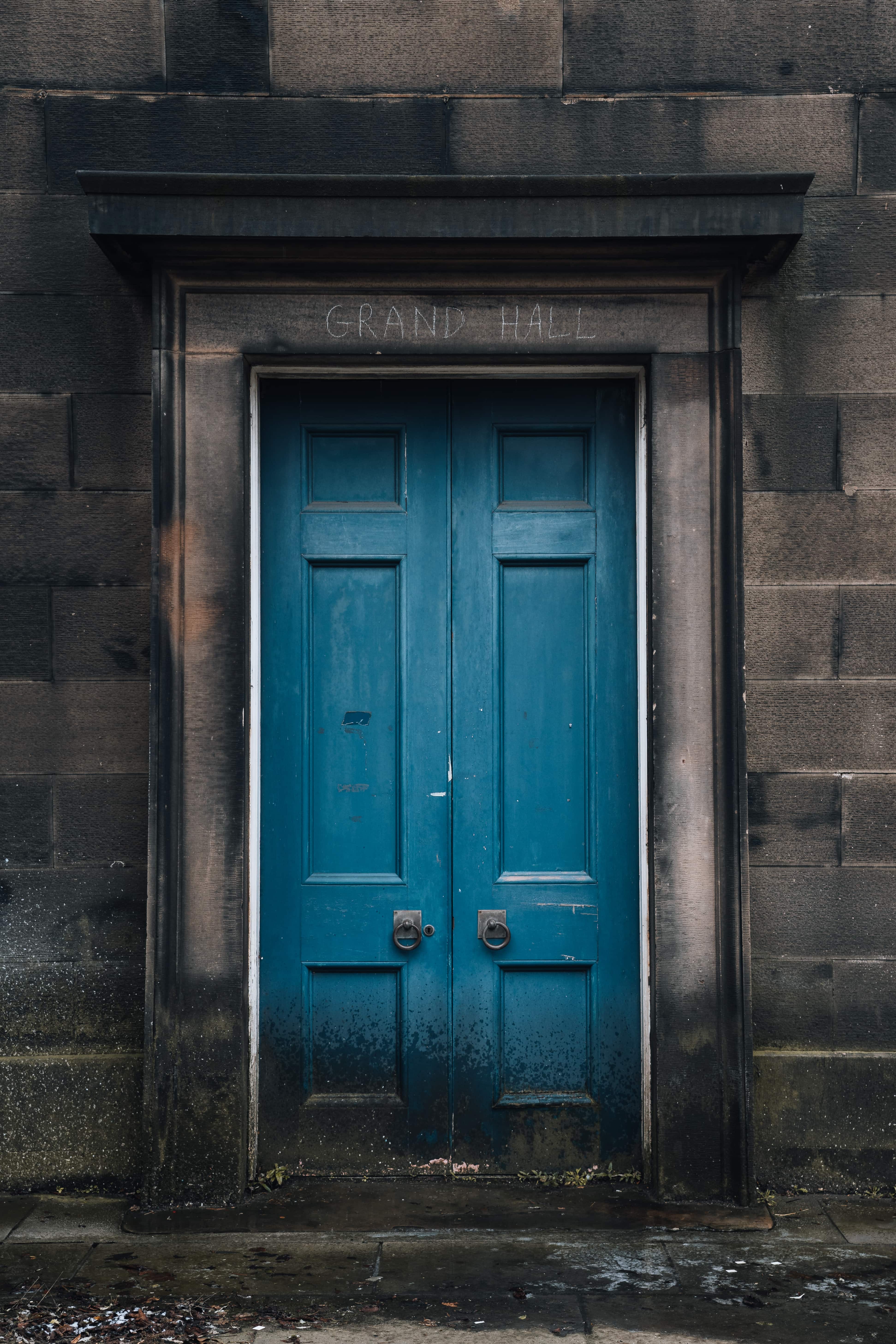 Blue Door in old building