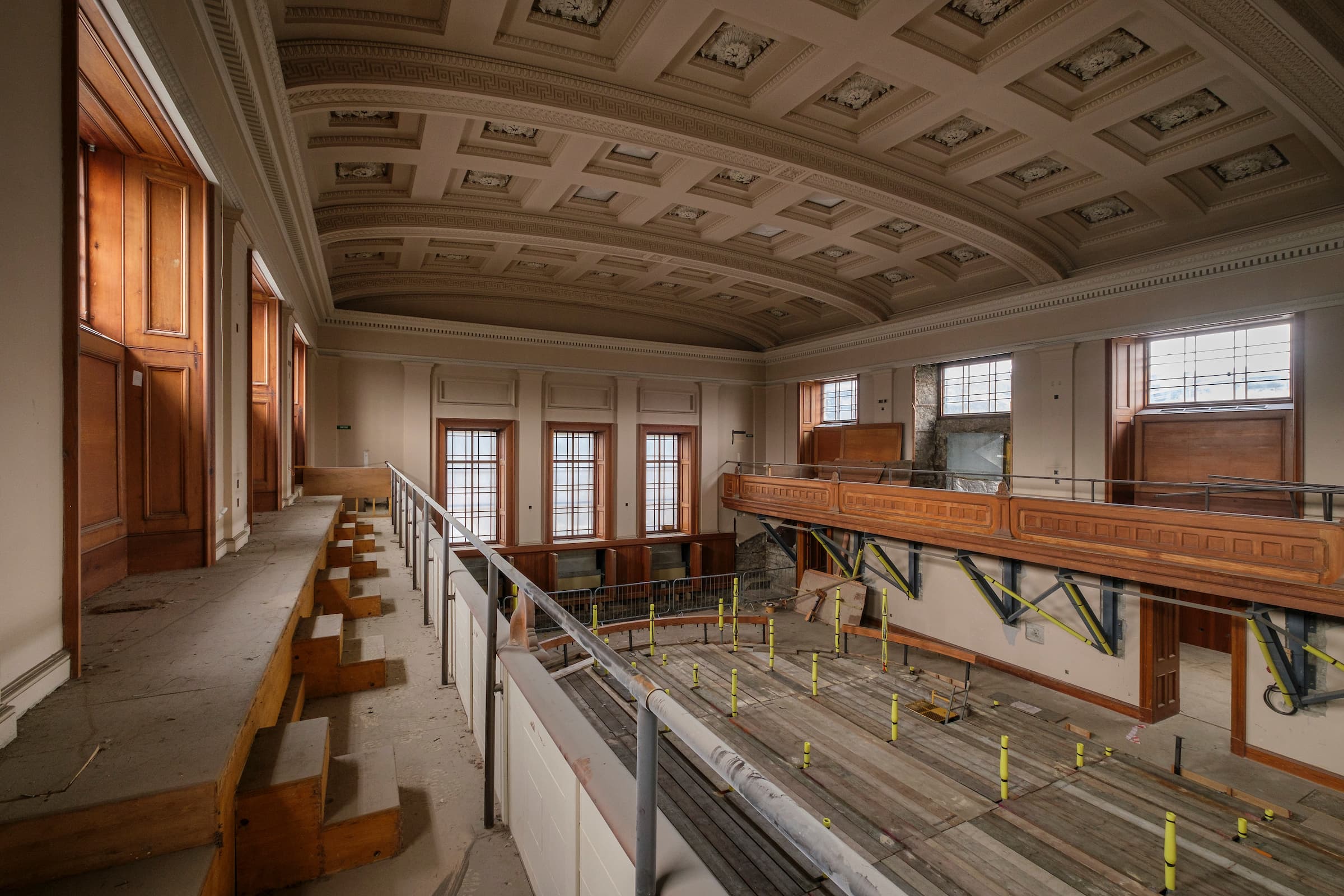 Inside building under repair